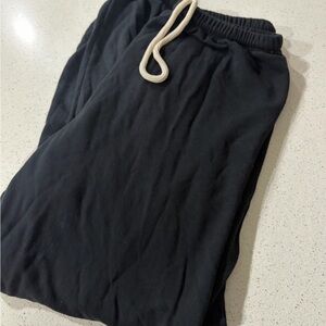 Aerie Black Fleece Joggers